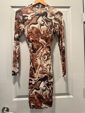 Brown Marble Dress